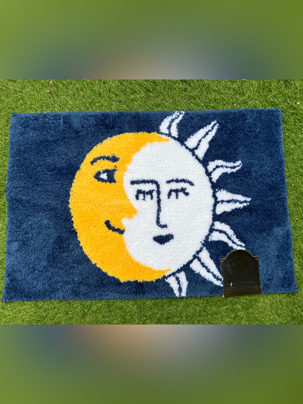 Celestial Sun Moon Bath Rug